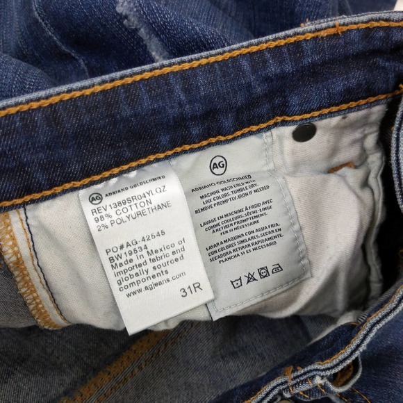 AG Denim Womens The Legging Ankle Super Skinny Ankle Jeans Distressed - Picture 12 of 12